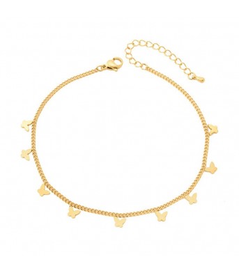Geometric Cute Titanium Steel Anklet Wettable Anklet