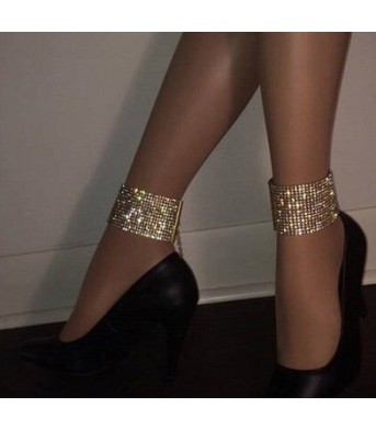 Geometric square diamond anklet anklet