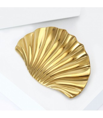 Exquisite And Fashionable Stainless-steel Shell-shaped Brooch