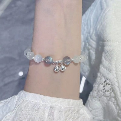 Colorful Glass Exploded Amethyst Children's Bracelet For Summer Women