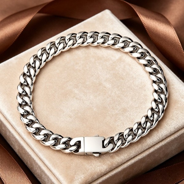 Stainless Steel Mens Punk Casual Bracelet