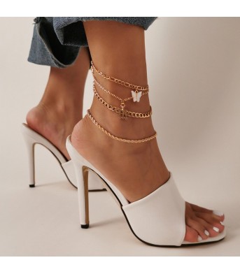 Butterfly Letter Multilayer Anklet