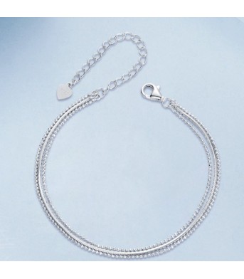 Silver Ziyun Original Asterism Love Diy Basic Snake Bone Bracelet Personalized Fashionable All-match S925 Sterling Silver Bracelet