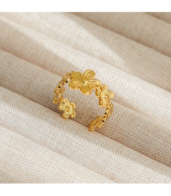 Stainless Steel Open-ended Ring For Men And Women